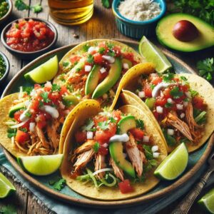 Chicken Tacos with Fresh Salsa - Leftover Rotisserie Chicken Recipes