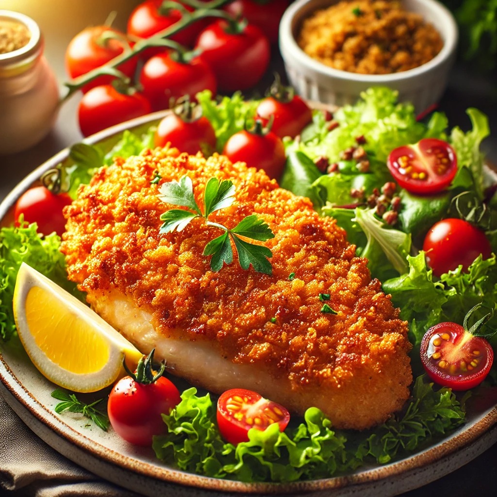 air fryer breaded chicken breast, breaded chicken cutlets in air fryer, Crispy Air Fryer Breaded Chicken Breast