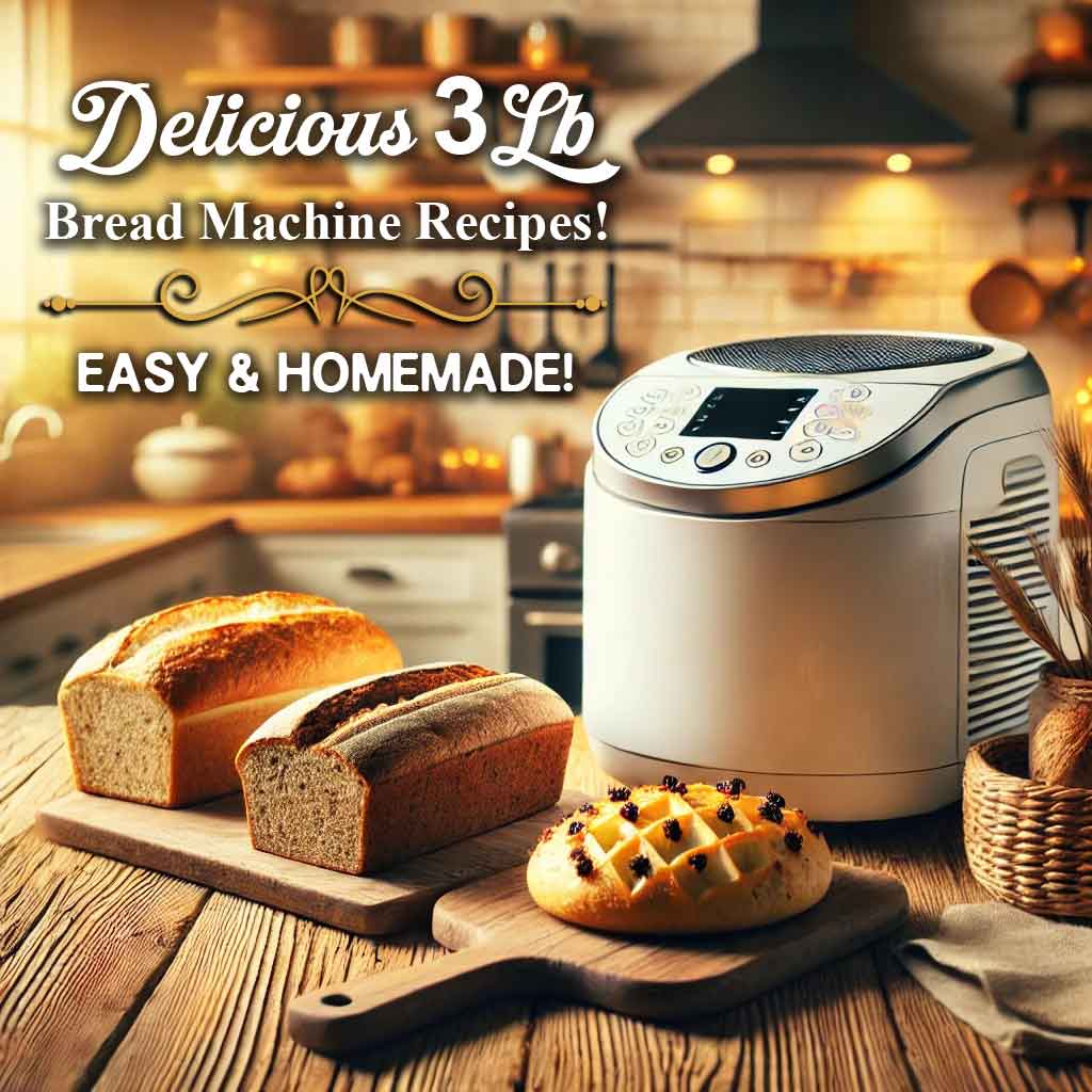 3lb bread machine recipes