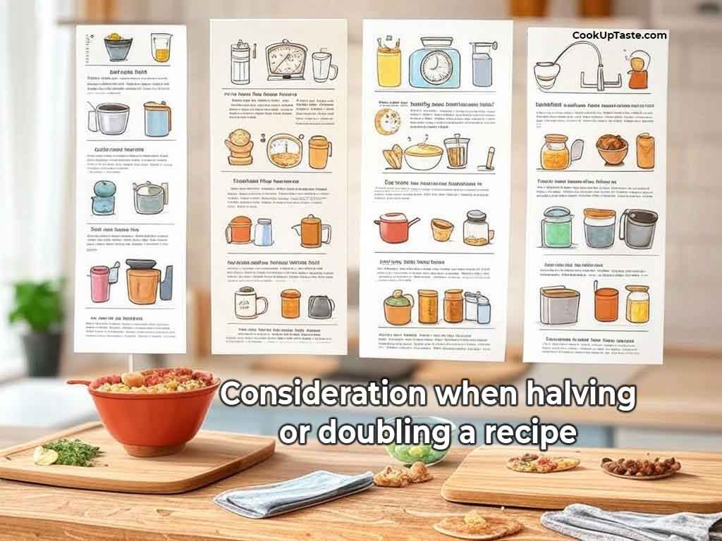 Mastering the Art of Scaling: Key Considerations When Halving or Doubling a Recipe